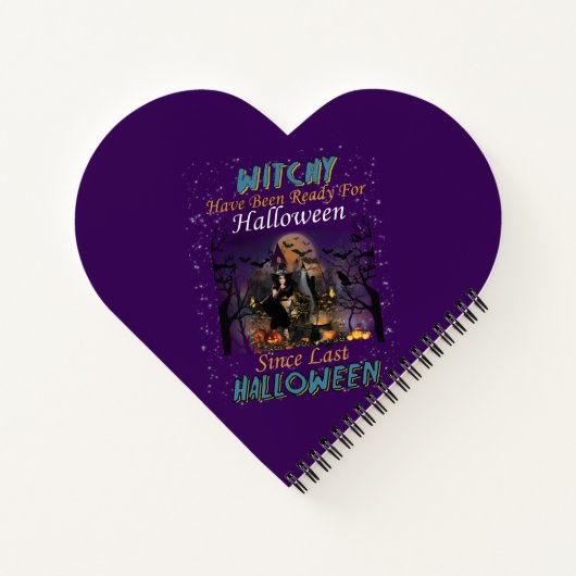Witchy is klaar voor Halloween Notitieboek (Achterkant)