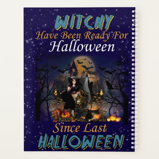 Witchy is klaar voor Halloween Planner (Achterkant)