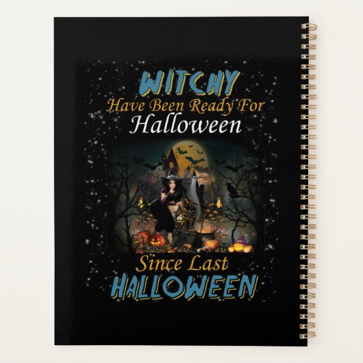 Witchy is klaar voor Halloween Planner (Achterkant)