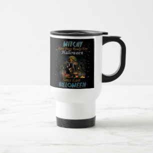 Witchy is klaar voor Halloween Reisbeker