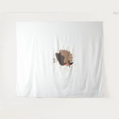 Witchy kalkoen met pet en sprankelende sterretjes wandkleed (Voorkant (horizontaal))