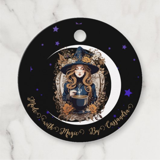 Witchy Keuken Gepersonaliseerd Bedankjes Labels (Voorkant)