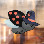 Witchy Ladybug Raamsticker (Vel 2)
