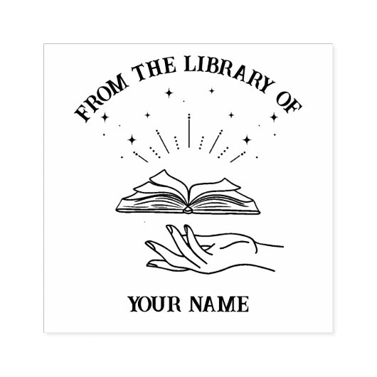 Witchy Magic Hand uit de bibliotheek van het boek Rubberstempel (Afrduk)