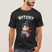 Witchy – Magical Guinea Pig Halloween Shirt (Voorkant)