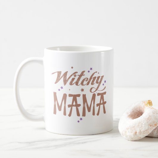 Witchy Mama Halloween Basic Witch Koffiemok (Met donut)