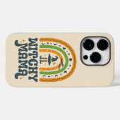 Witchy Mama Moeder Regenboog Groovy Halloween Case-Mate iPhone Case (Achterkant (horizontaal))