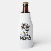 Witchy Mama, Scary Witch Mam Halloween Gifts Flesjeskoeler (Fles Voorkant)