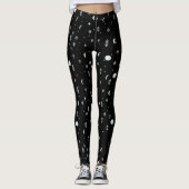 Witchy Moon en Stars Pattern Leggings (Voorkant)