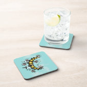 Witchy Moon Floral Boho Art Bier Onderzetter (Rechterzijde)