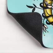 Witchy Moon Floral Boho Art Muismat (Hoek)