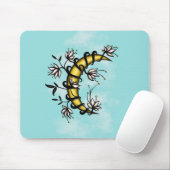 Witchy Moon Floral Boho Art Muismat (Met muis)