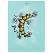 Witchy Moon in Flowers Wiccan Klembord (Achterkant)