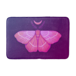 Witchy Moth Butterfly Paarse magische insect Badmat