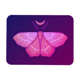 Witchy Moth Butterfly Paarse magische insect Magneet