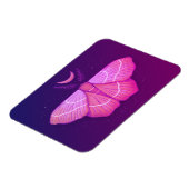 Witchy Moth Butterfly Paarse magische insect Magneet (Linkerzijde)