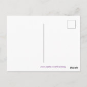 Witchy Moth Moon Paars Magical Insect Cottcore Briefkaart (Achterkant)