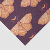 Witchy Moth Moon Paars Magical Insect Tissuepapier (Detail)