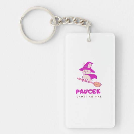 Witchy Mouse Charm Sleutelhanger (Voorkant)