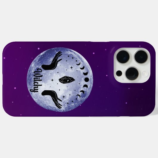 Witchy Night - Mystieke maanfasen Case-Mate iPhone Case (Achterkant (horizontaal))