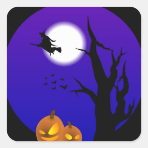 Witchy Nite Vierkante Sticker