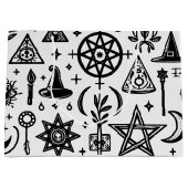 Witchy Occult Symbolen Gift Bag Groot Cadeauzakje (Voorkant)