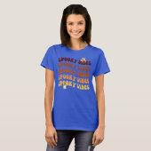 Witchy October Vibes Halloween T-shirt (Voorkant volledig)