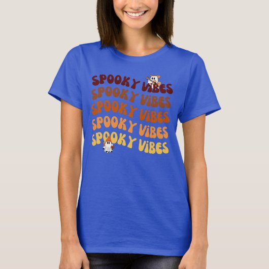 Witchy October Vibes Halloween T-shirt (Voorkant)