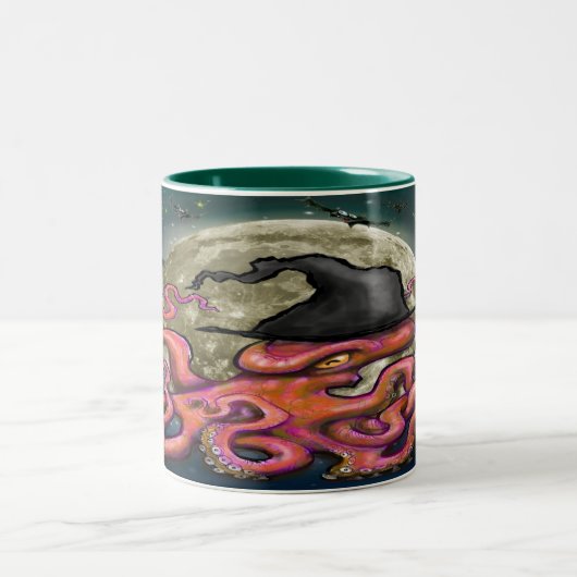 Witchy Octopus Two-Tone Coffee Mok (Center)