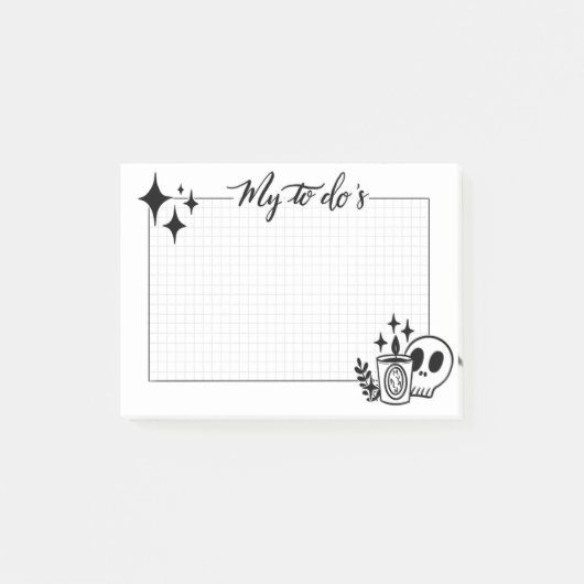 Witchy om lijst te doen post-it® notes (Voorkant)