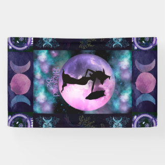 Witchy Paars, Book of shadows, Witch Owl Moon Spandoek