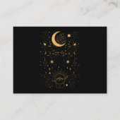 Witchy Pastel Gothic Crescent Visitekaartje (Voorkant)