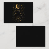 Witchy Pastel Gothic Crescent Visitekaartje (Voorkant / Achterkant)