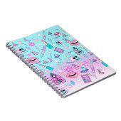 Witchy Pastel Gothic Girly Creepy Cute Kawaii Notitieboek (Rechterzijde)