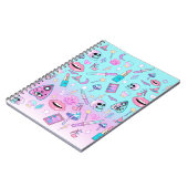 Witchy Pastel Gothic Girly Creepy Cute Kawaii Notitieboek (Linkerzijde)