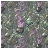 Witchy Pattern-Cauldron en Potion Design Stof (Close Up)