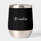 Witchy Personalized Halloween Party Black White (Achterkant)