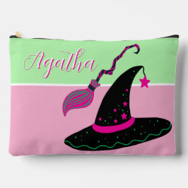 Witchy Pink Halloween Pet & Broom Etui