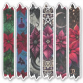 Witchy Poinsettia Washi Tape Scrapbook Stickers (Voorkant)