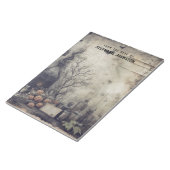 Witchy Potion Donkere Academia Esthetische Pompoen Notitieblok (Schuin)