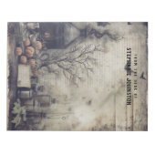 Witchy Potion Donkere Academia Esthetische Pompoen Notitieblok (Voorkant)