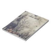 Witchy Potion Donkere Academia Esthetische Pompoen Notitieblok (Linkerzijde)