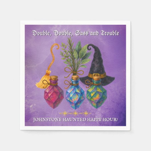 Witchy Potion Party - Halloween Elixir Servet (Voorkant)
