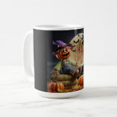 Witchy Pumpkin Coffee Mok (Voorkant links)