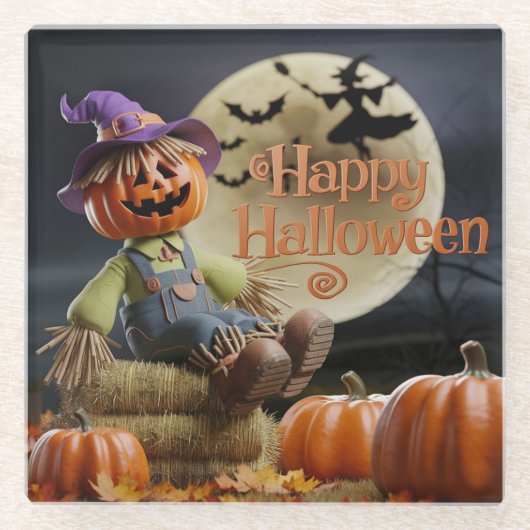 Witchy Pumpkin Drink Onderzetter (Voorkant)
