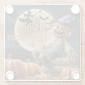 Witchy Pumpkin Drink Onderzetter Glazen Onderzetter (Achterkant)