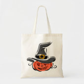 Witchy Pumpkin Tote Bag (Voorkant)