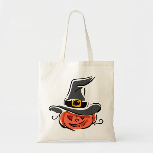 Witchy Pumpkin Tote Bag (Voorkant)