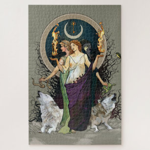 Witchy Puzzle - Hecate - Moon Goddess Puzzel