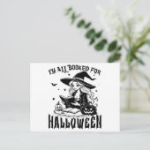Witchy Reads: Ik ben helemaal klaar voor Halloween Briefkaart (Staand voorkant)